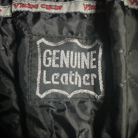 Viking Cycle Women’s Black Leather Motorcycle Jacket NWT Size Medium - Picture 6 of 14